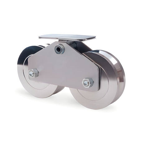 Doorking 1201-210 Tandem Steel V-Wheel Assembly (6")