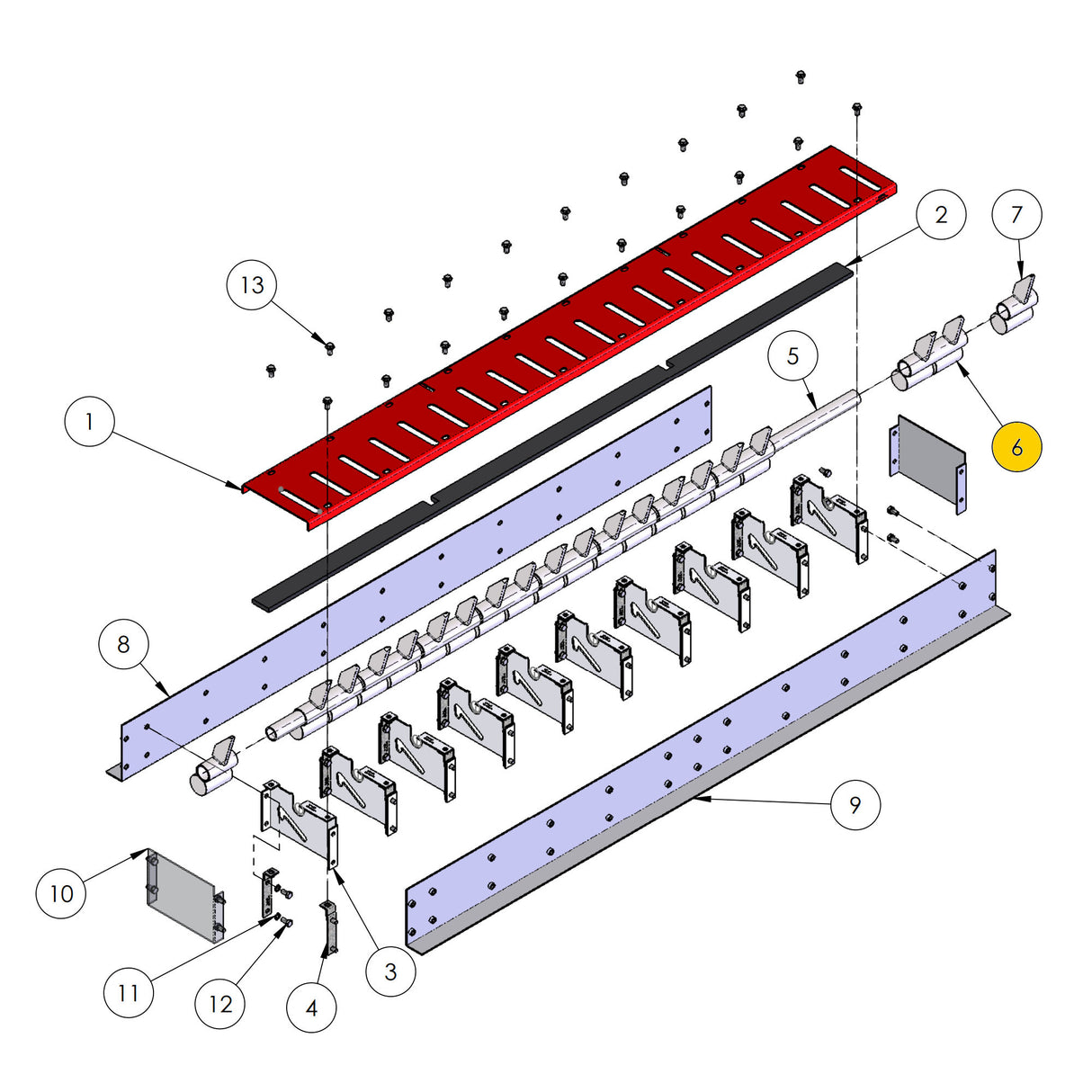 DoorKing 1610-155 Dual Weighted Spikes with LD Tab, illustration