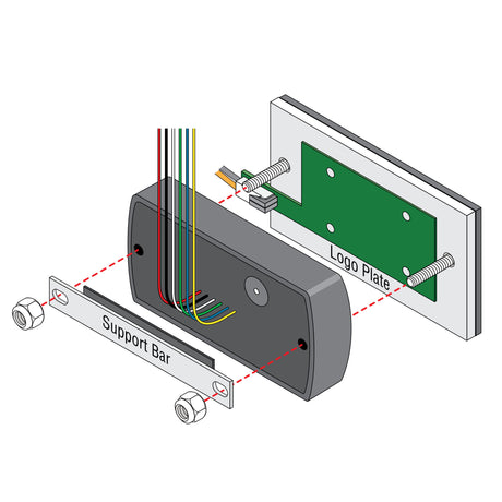 Doorking 1815-380 Proximity Reader HID, illustration