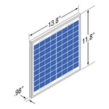 Doorking 2000-077 solar panel dimensions