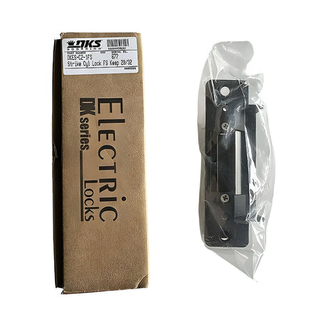 Doorking DKES-C2-1FS Electric Strike (Fail Safe), shown with its package