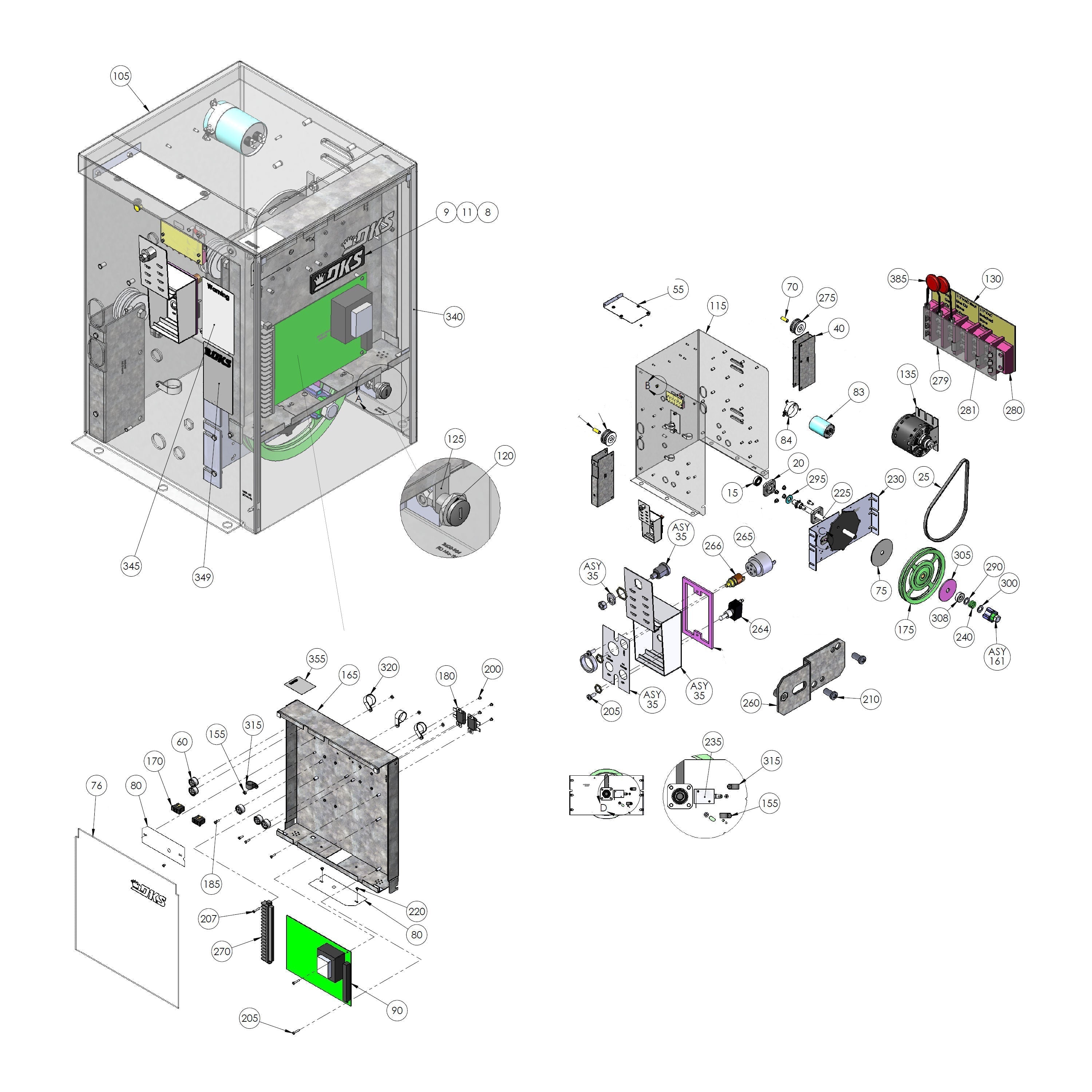 Doorking 9150-384 Parts Diagram | theelitegateoffers.com