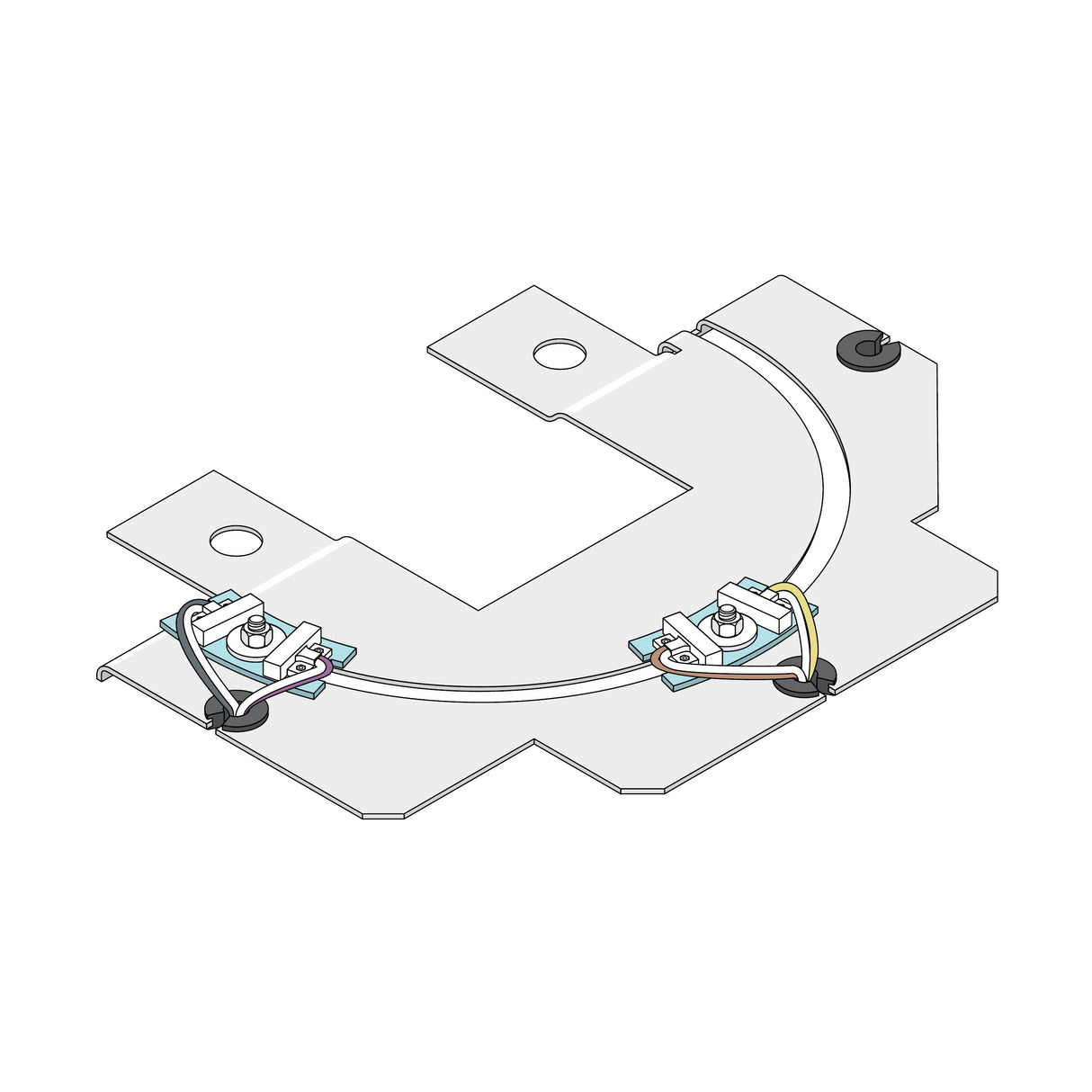 Doorking 6400-500 Limit Switch Kit with Harness, shown installed