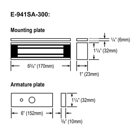 Seco-Larm E-941SA-300 dimensions