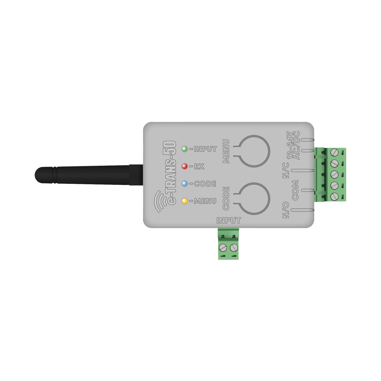 AES e-TRANS 50 V4 Wireless Gate Transceiver, side view | theelitegateoffers.com