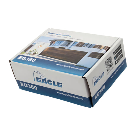 Eagle EG380 WiFi Smart Gate Controller, shown in its packaging