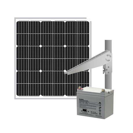 Elite 50W/12V Solar Panel with 35Ah Battery | theelitegateoffers.com