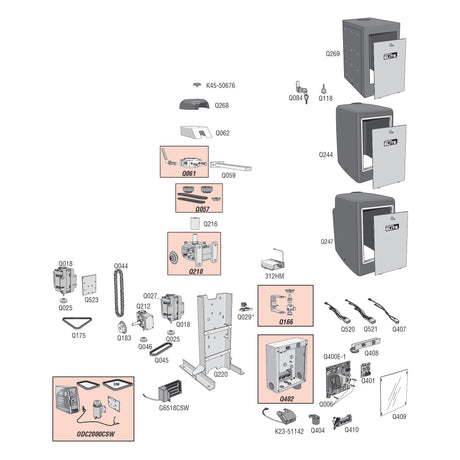 Elite Access CSW200 Repair Parts Diagram | theelitegateoffers.com