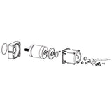 FAAC 63000596 Motor for 390 Gate Operator, parts diagram