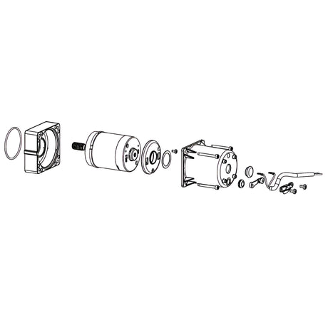FAAC 63000596 Motor for 390 Gate Operator, parts diagram