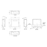 Liftmaster HCTDCUL Overhead Gate Opener, dimensions
