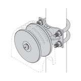 Security Brands K-CRPR6 Cantilever Roller Wheel - Round Frame