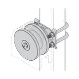 Security Brands K-CRPS22 Cantilever Roller Wheel - Square Frame