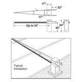 Liftmaster K65-1208 Wishbone Arm dimensions