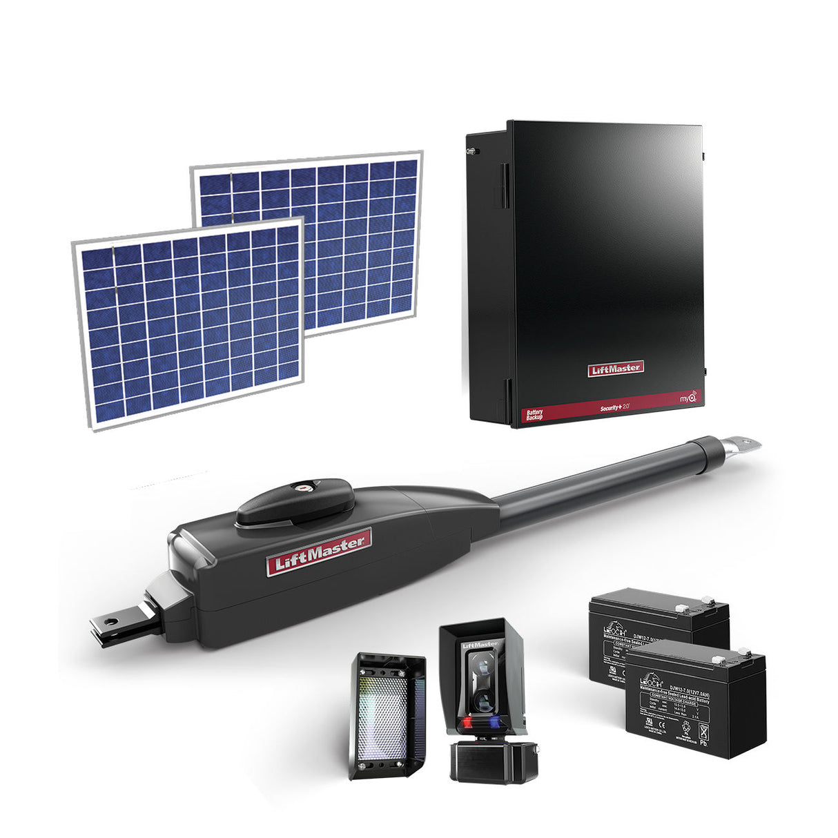LiftMaster LA400XL20W Swing Gate Operator - Solar Package | theelitegateoffers.com