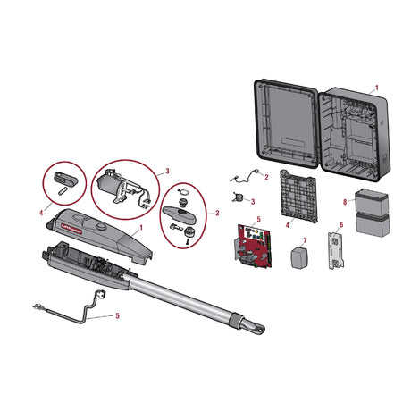 LiftMaster LA400PKGUL Repair Parts Diagram | theelitegateoffers.com