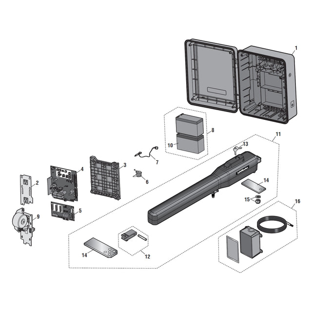 LiftMaster LA500PKGUL Repair Parts Diagram | theelitegateoffers.com