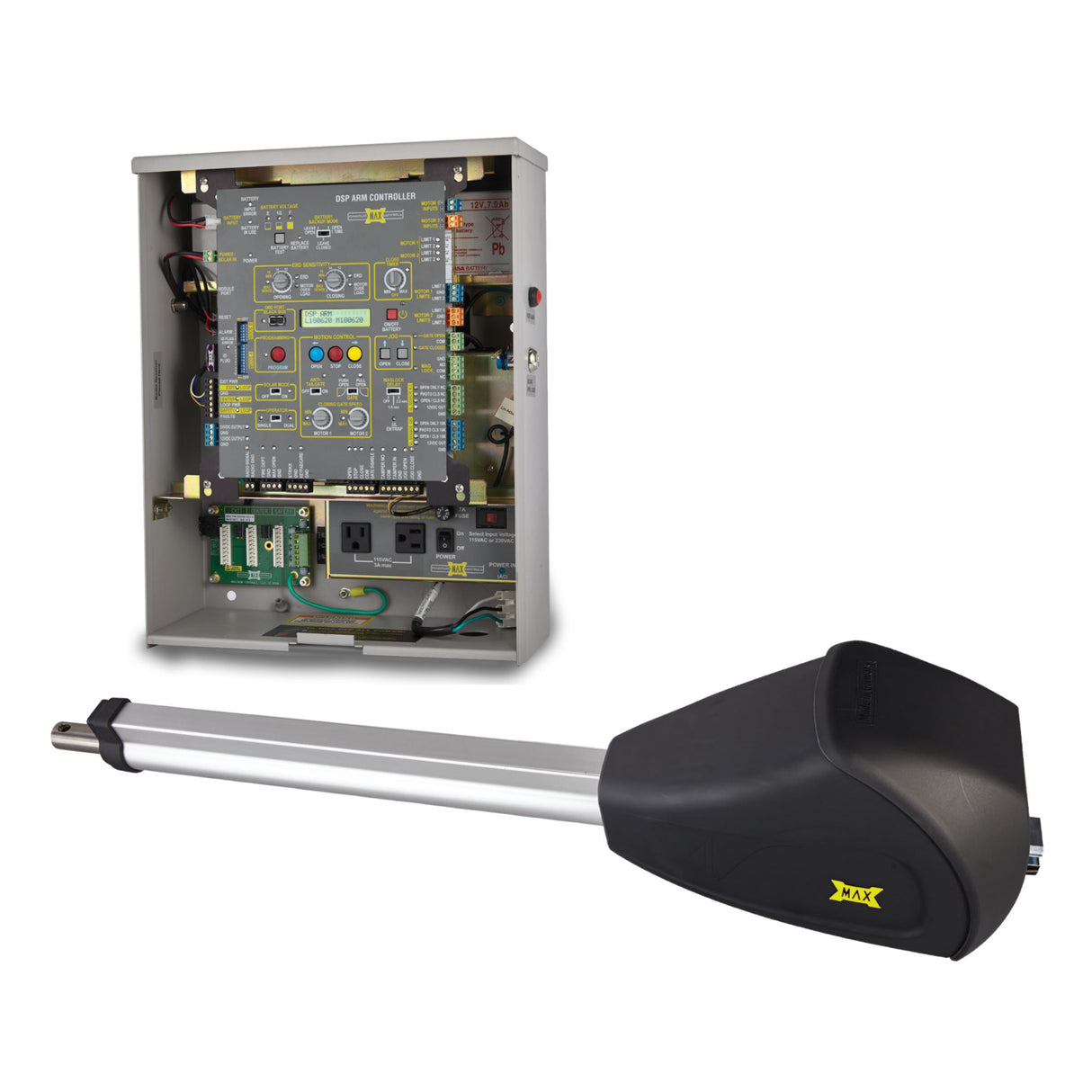 Maximum Controls - MAX SUPER ARM 2300 Swing Gate Operator Kit | theelitegateoffers.com