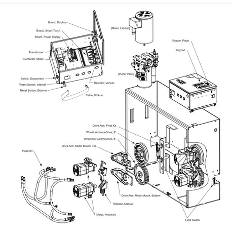 Hysecurity slidedriver parts list