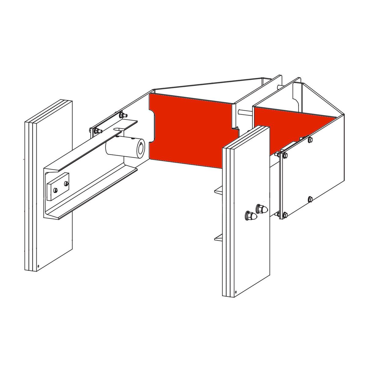 HySecurity MX001047 Bracket and Yoke Non Counterweight | theelitegateoffers.com