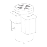 HySecurity MX001634 Replacement Motor, illustration
