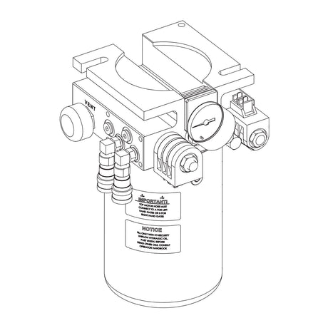HySecurity MX001977 Pump Pack for SlideDriver, illustration