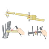 Maximum Security MX025 Swing Arm Assembly, installation illustration | theelitegateoffers.com