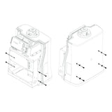 HySecurity MX4460 Rear Cover for SwingSmart CNX, installation illustration