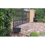HySecurity Vanguard 3501 Swing Gate Operator, shown on a gate
