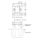 Viking VA-F1PS Pipe Stand for F1 Swing Gate Operators