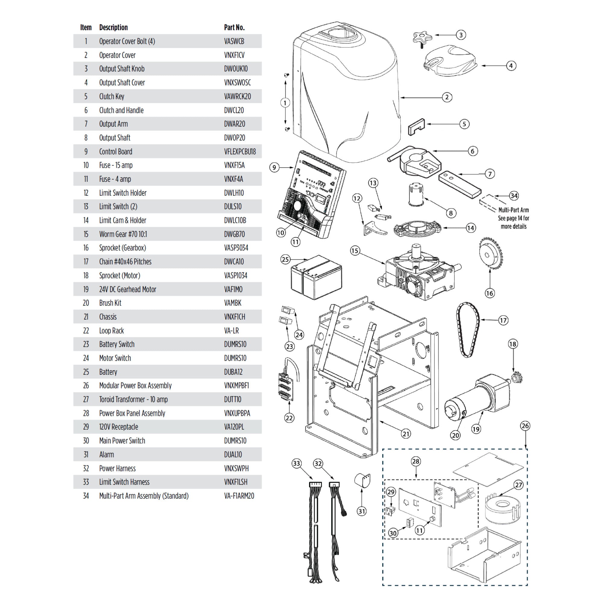 Viking Access F1NX Parts Diagram | theelitegateoffers.com