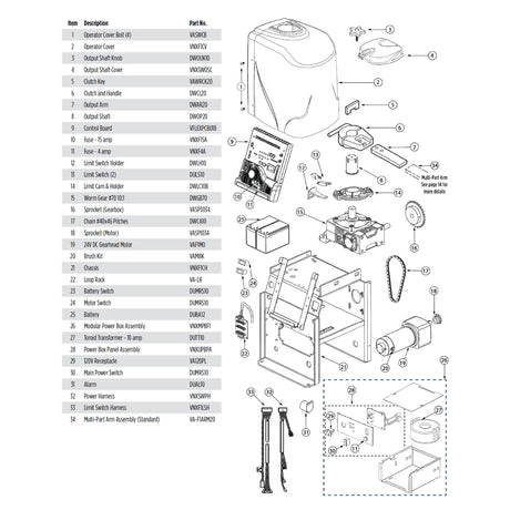 Viking Access F1NX Parts Diagram | theelitegateoffers.com