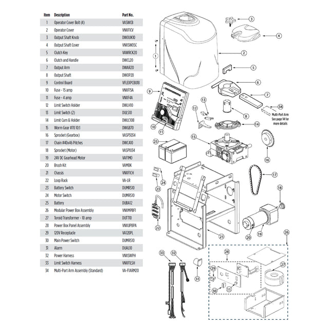 Viking Access F1NX Parts Diagram | theelitegateoffers.com