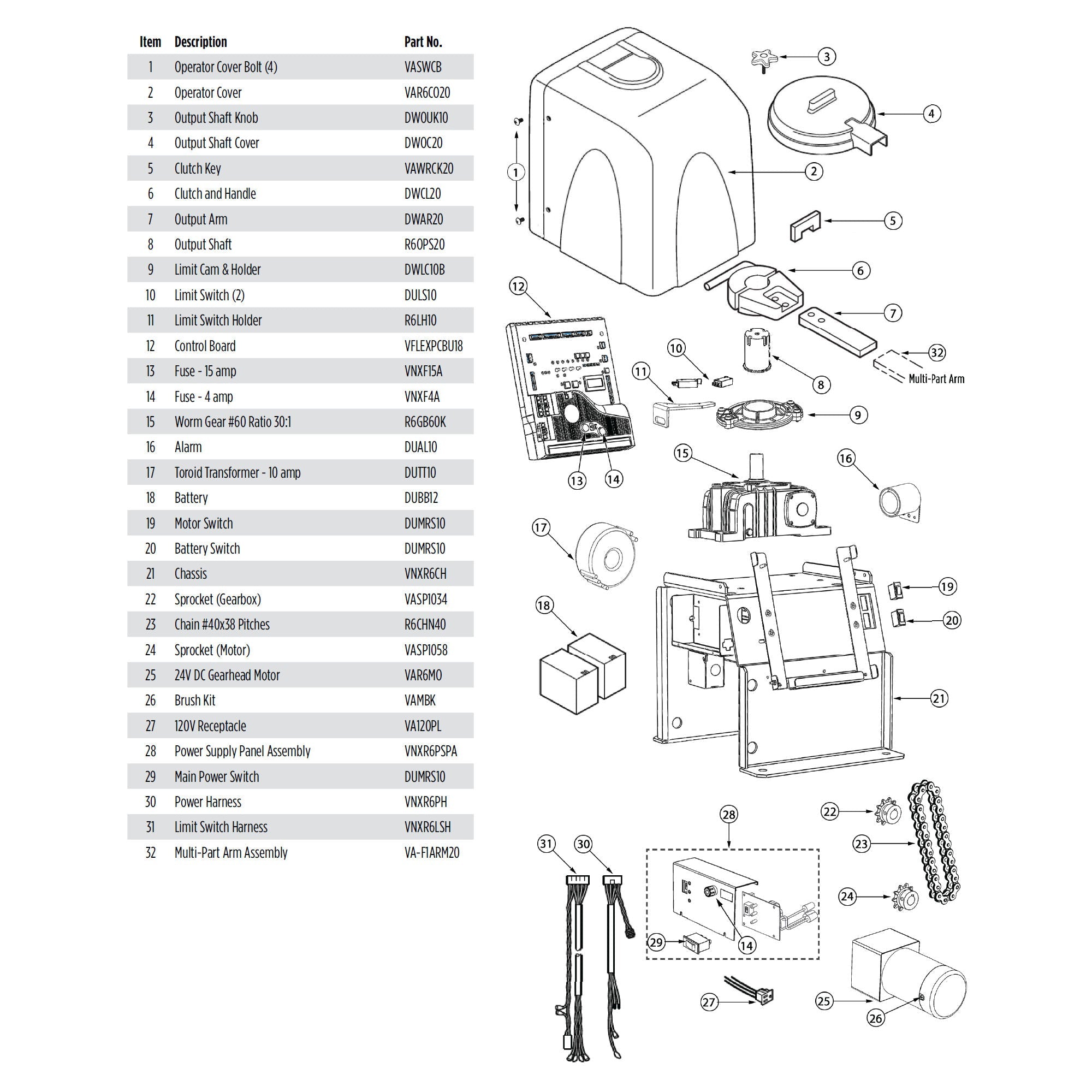Viking Access R6NX Parts Diagram | theelitegateoffers.com