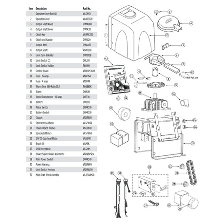 Viking Access R6NX Parts Diagram | theelitegateoffers.com