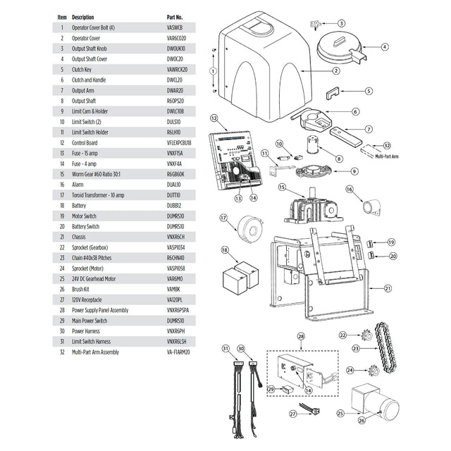 Viking Access R6NX Parts Diagram | theelitegateoffers.com