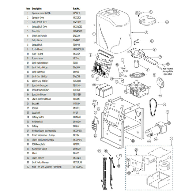 Viking Access T21NX Parts Diagram | theelitegateoffers.com