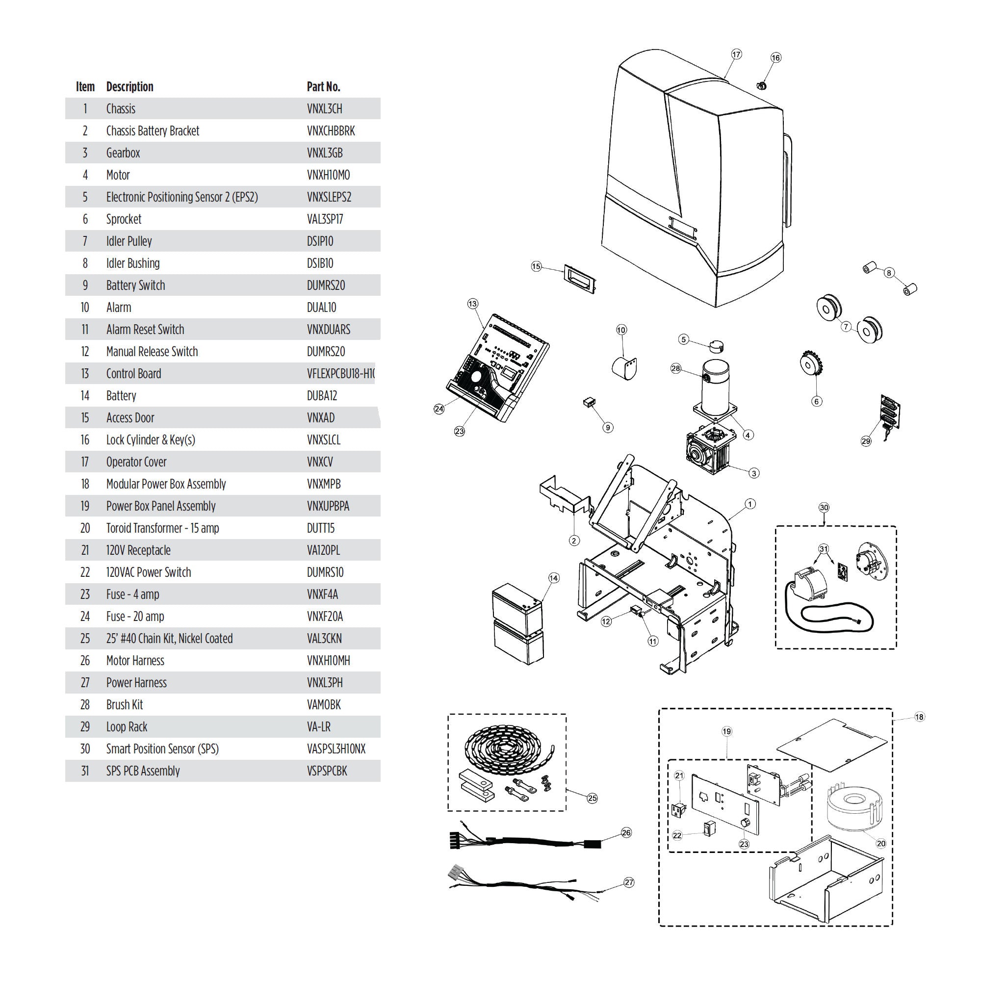 Viking Access VA-H10SPS Parts Diagram | theelitegateoffers.com