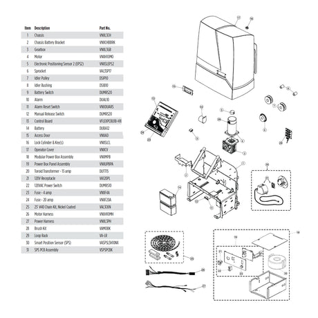 Viking Access VA-H10SPS Parts Diagram | theelitegateoffers.com