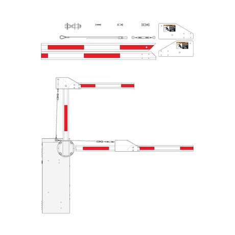 Doorking 1601-384 Folding Kit for Wood Arm | theelitegateoffers.com