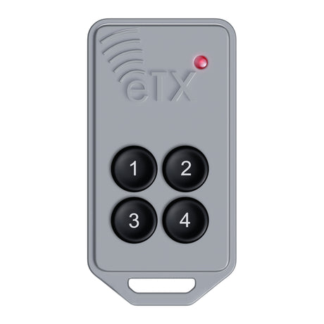 AES e-TX Key Fob Remote 4-Button 433 MHz | theelitegateoffers.com