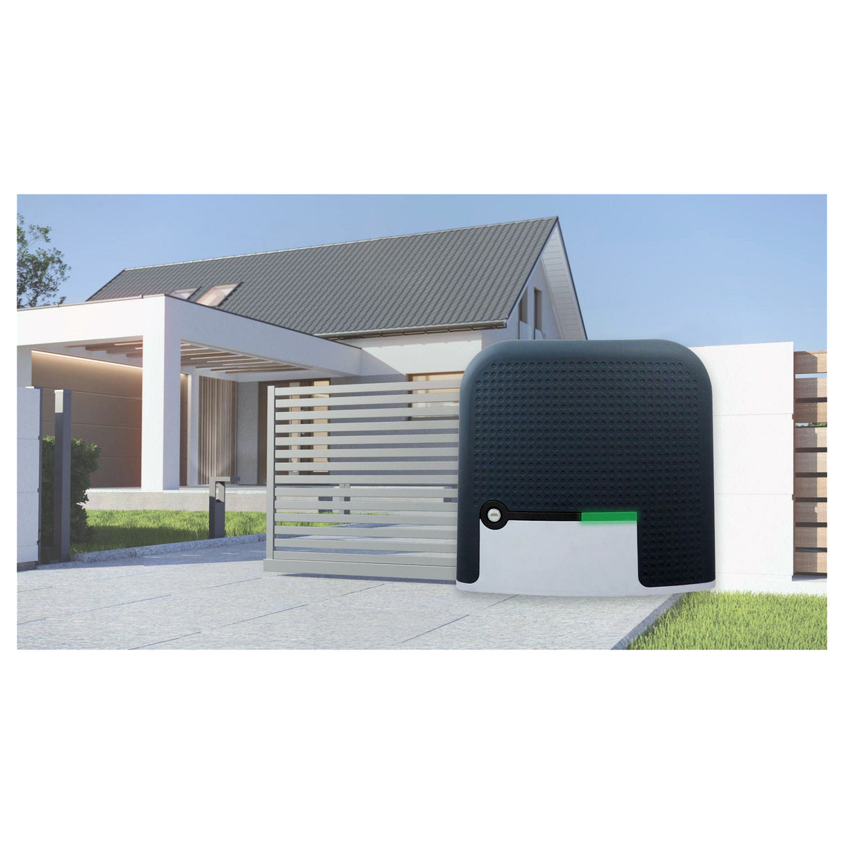Linear Juno Slide Gate Operator - installed