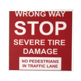 Doorking 1615-032 Warning Sign Replacement Panel (Red)