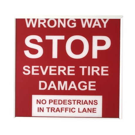 Doorking 1615-032 Warning Sign Replacement Panel (Red)