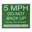 Doorking 1615-034 Warning Sign Replacement Panel (Green)