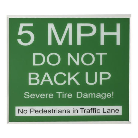 Doorking 1615-034 Warning Sign Replacement Panel (Green)