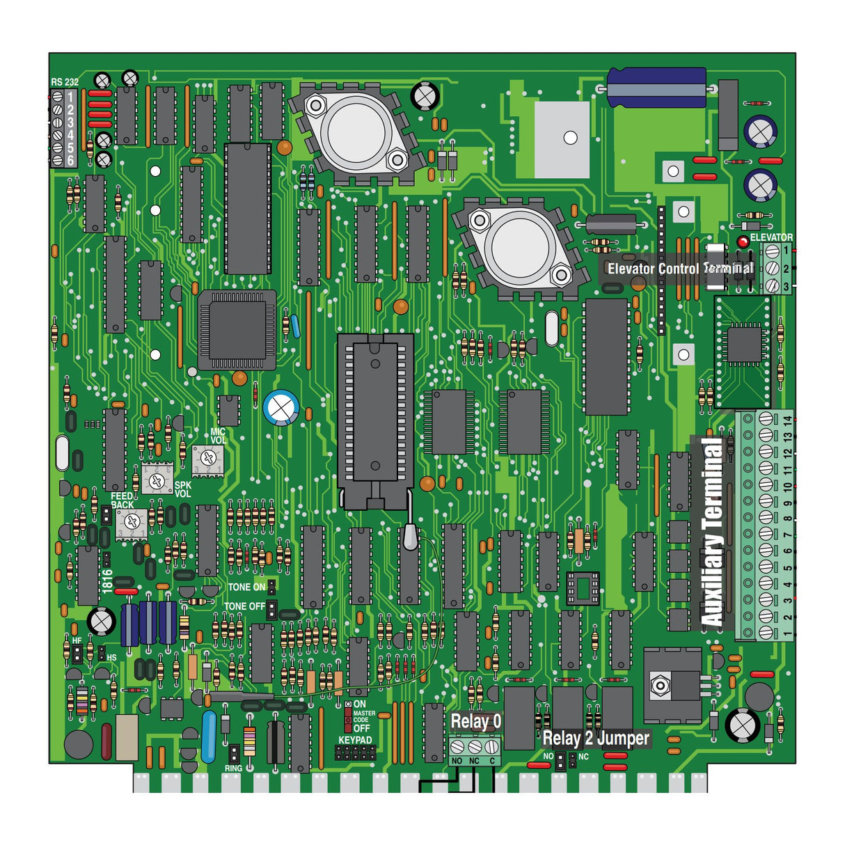 Doorking 1835-010 Control Board for 1835 Intercom Systems