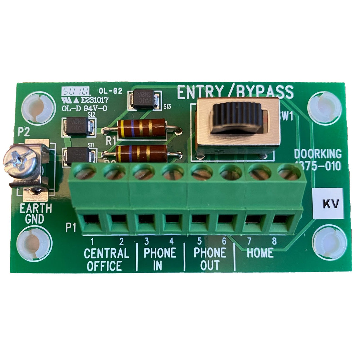 Doorking 1875-010 Bypass Switch For Telephone Entry Systems