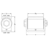 Liftmaster 2000U hinge dimensions