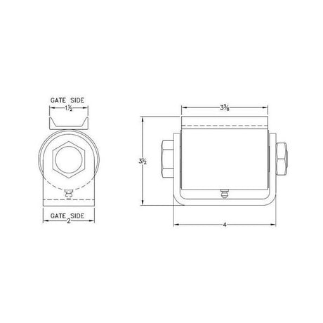 Liftmaster 2015Z Hinge Dimensions